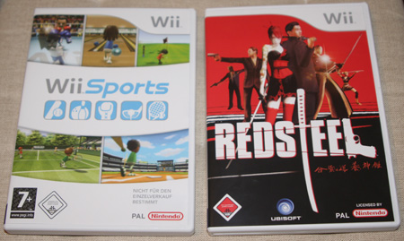 Leider hat dervideospieler bisher nur 2 Spiele für seinen Wii. Drei weitere sind aber schon auf dem Weg zu ihm...